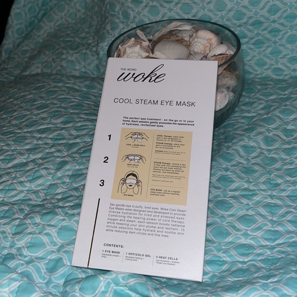 The Word Woke Cool Steam Eye Mask - Picture 3 of 3